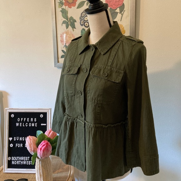 Peplum Utility Jacket - Picture 9 of 16